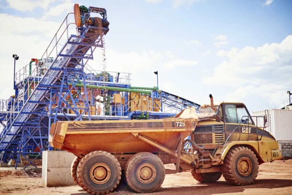 Gemfields Mozambique mine sorting ruby rough stones