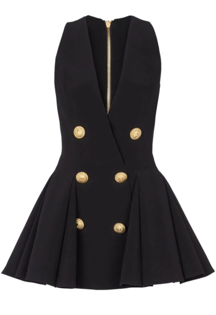 Balmain double-breasted mini dress