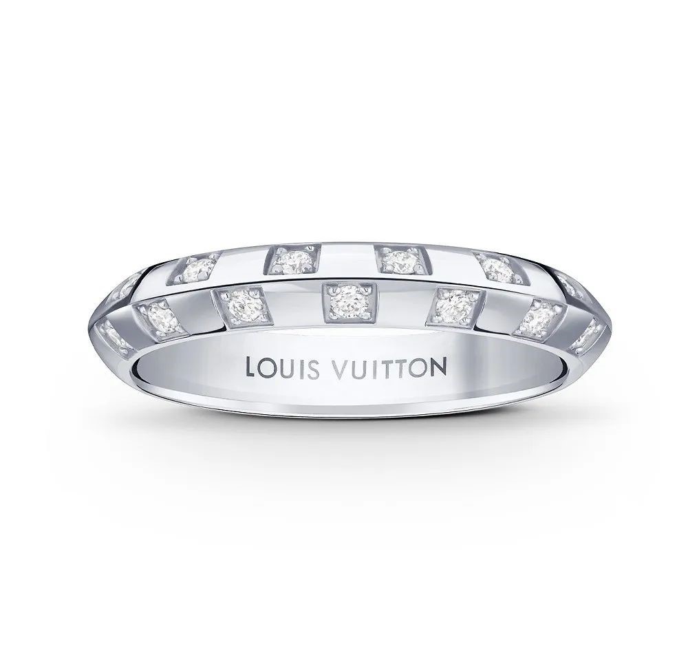 Damier Platinum Ring, by Louis Vuitton