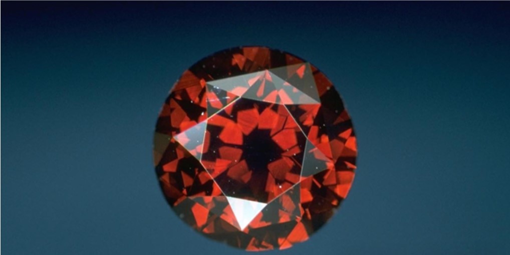 This 5.03-carat DeYoung Red is an extremely rare colored diamond. - Courtesy of Chip Clark, Smithsonian National Museum of Natural History.