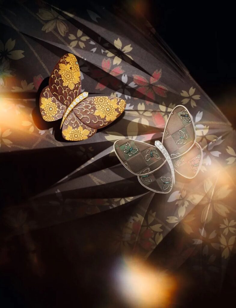 Van Cleef & Arpels
Lacquered Butterfly Brooch Collection
Kikumakie Butterfly Brooch, Cho Brooch