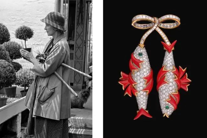 Mrs. Mellon's Pisces brooch