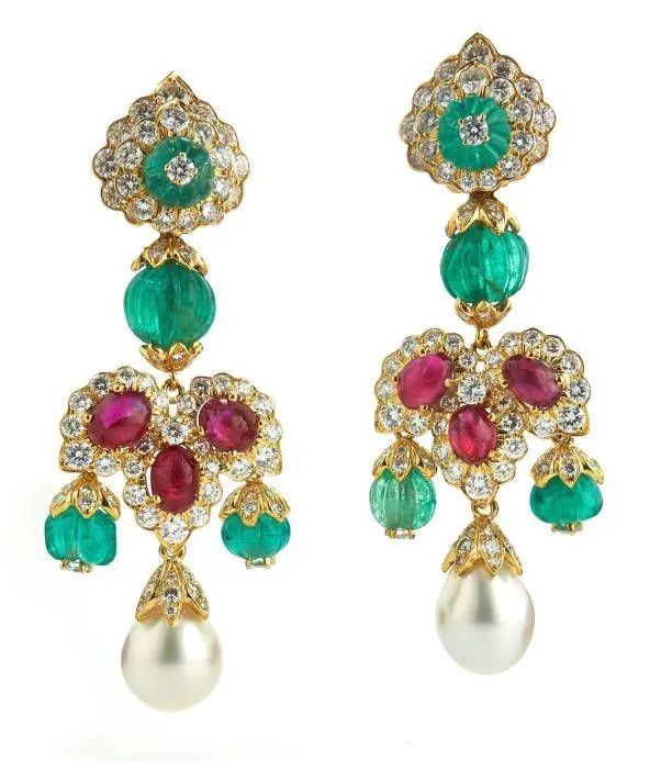 David Webb earrings designed for Jacqueline Kennedy