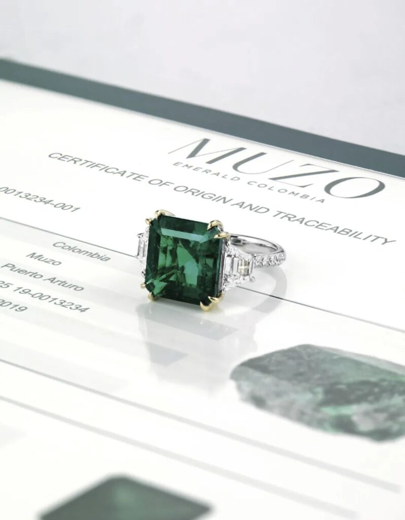 10.84-carat Muzo Emerald and Diamond Ring
Christie's Hong Kong Auction, November 2021