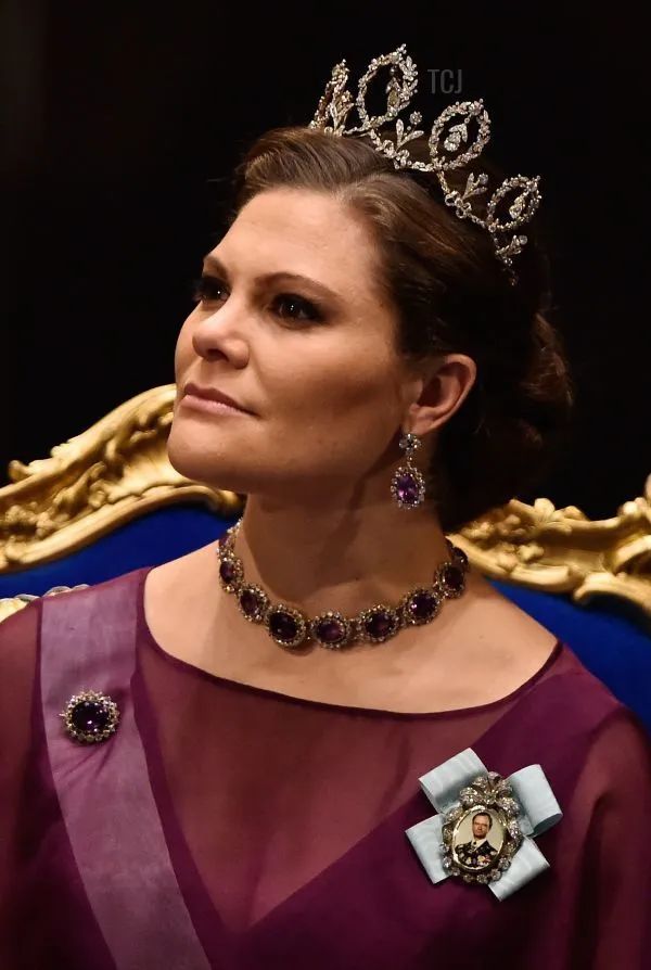 Crown Princess Victoria of Sweden wearing the Connaught Diamond Tiara