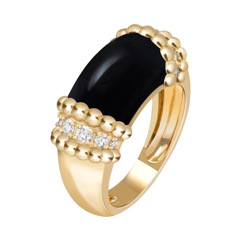 Perlée Couleurs yellow gold ring, by Van Cleef & Arpels