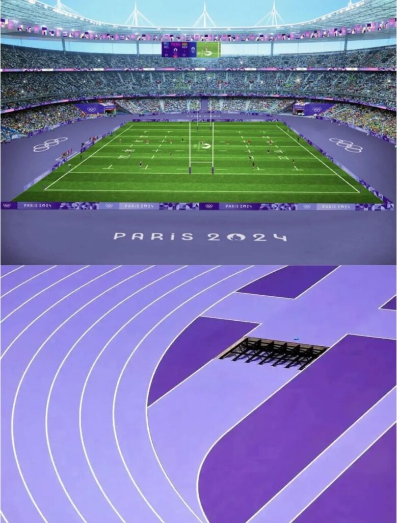 2024 Paris Olympics' purple track