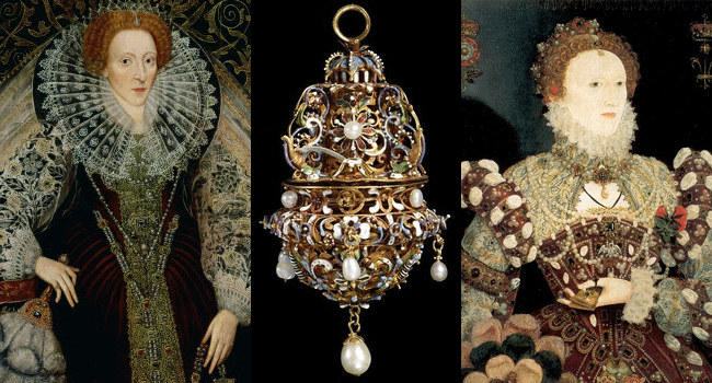 Gold and pearl-encrusted pomander of Queen Elizabeth I of England