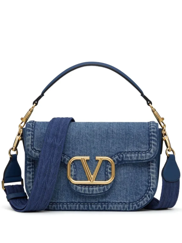 Valentino Alltime Denim Shoulder Bag