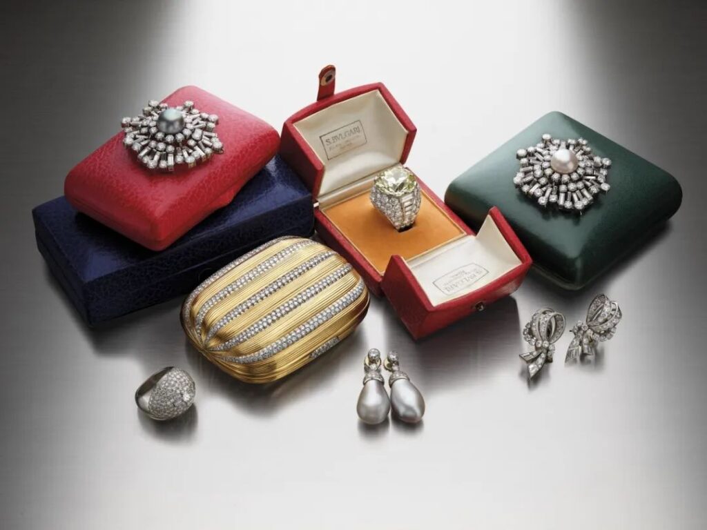 Bulgari vintage collection jewelry, from Anna Magnani's personal collection