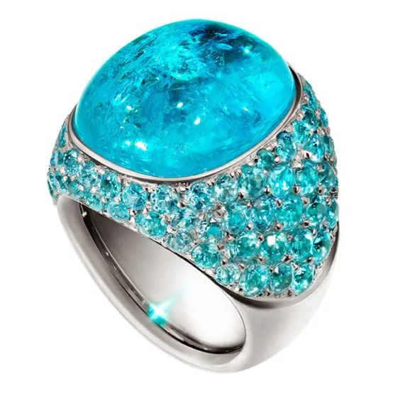 Jewelry Trends Blue Radiance Pavé Setting