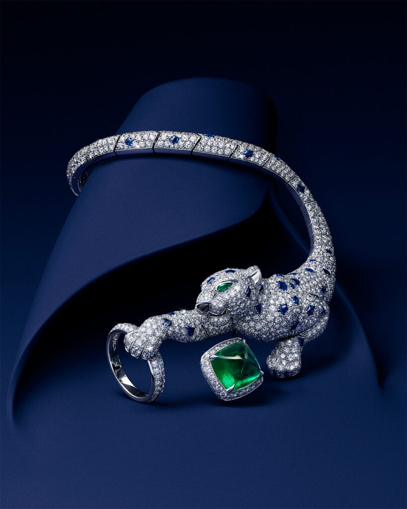 PANTHÈRE JAILLISSANTE high jewelry bracelet