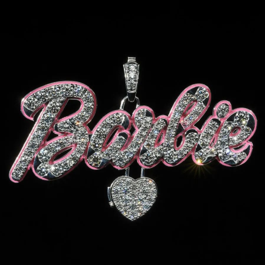 Nicki Minaj Barbie pink diamond pendant