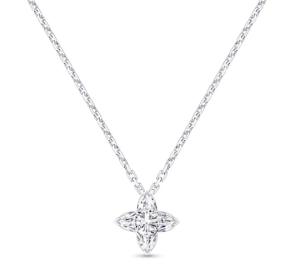 LV Diamonds Platinum Pendant Necklace, by Louis Vuitton