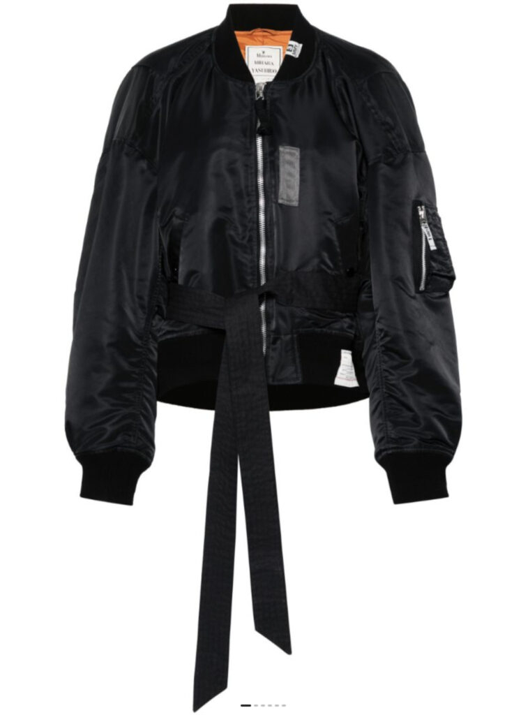 Maison Mihara Yasuhiro label bomber jacket