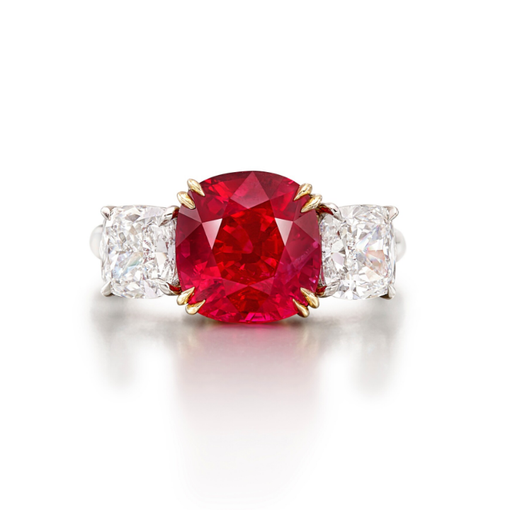 "Mogok Sun" Ruby and Diamond Ring