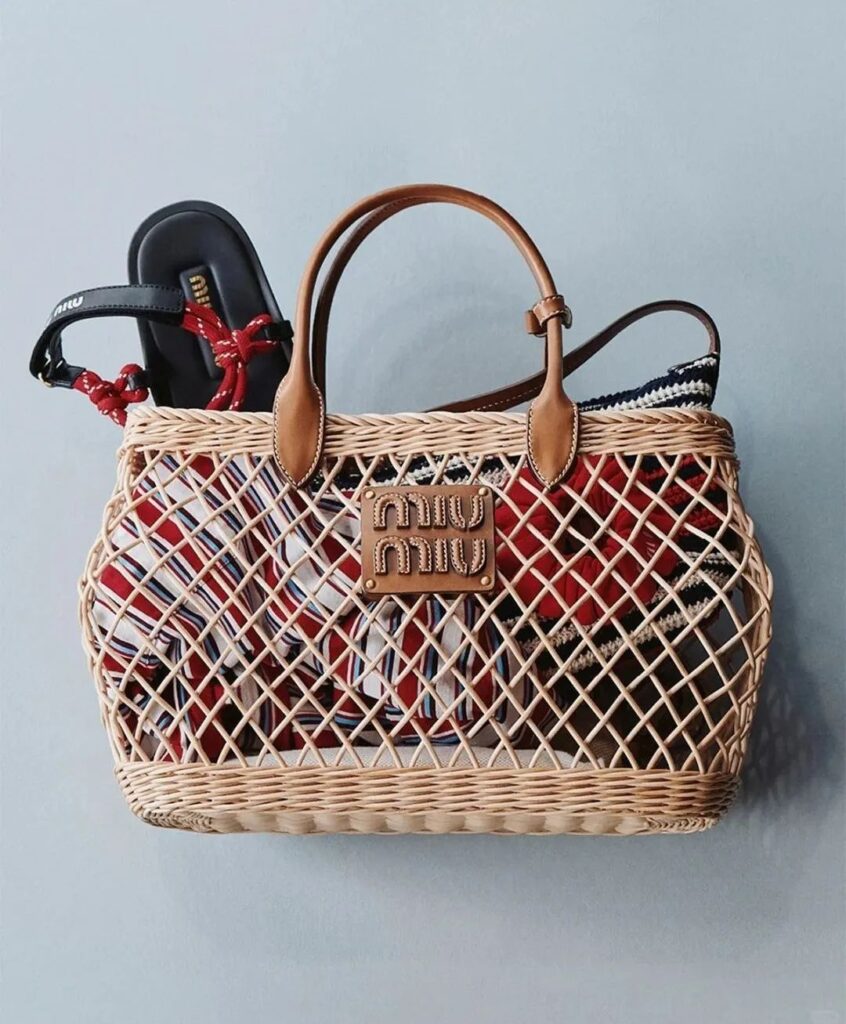 Straw Bags Miu Miu