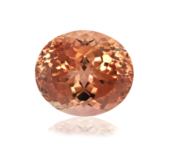 Peach-colored tourmaline weighing 8.67 carats
From Pamir Gems company