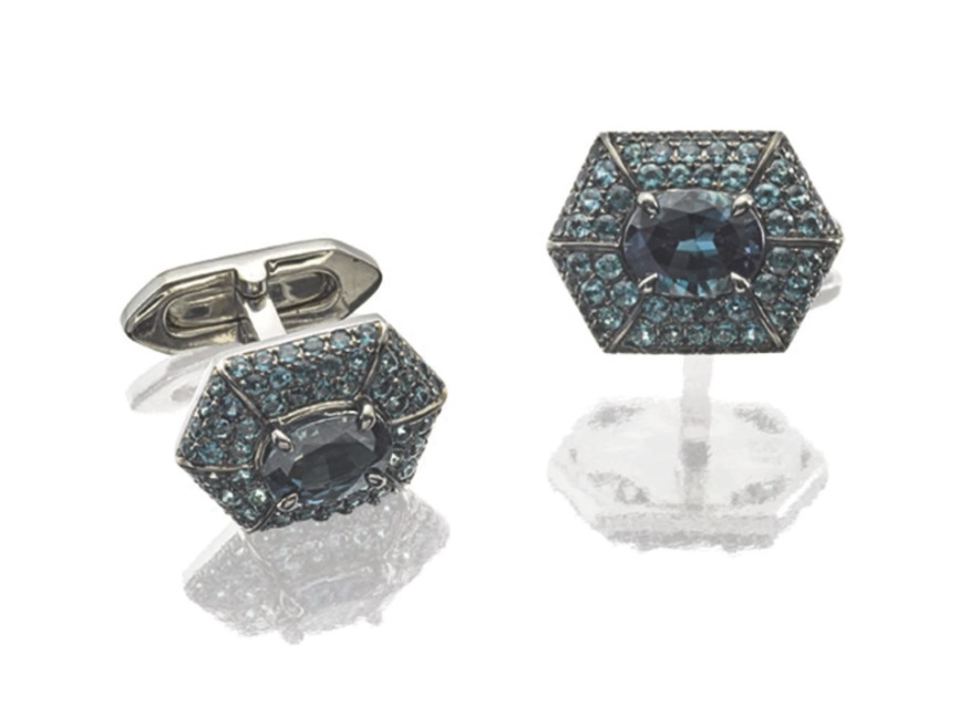 Brazilian alexandrite cufflinks