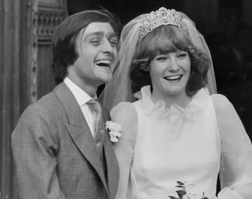 The 6th Duke of Westminster and his bride Natalia.