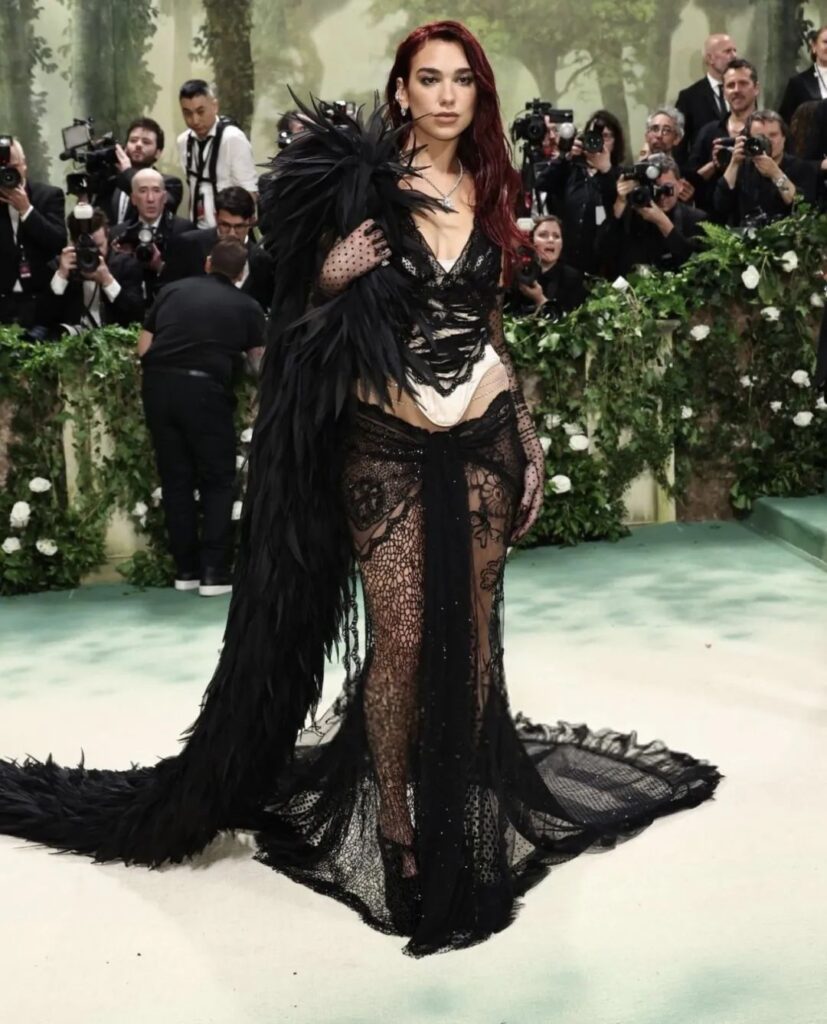 Dua Lipa at the 2024 Met Gala in a Marc Jacobs custom piece