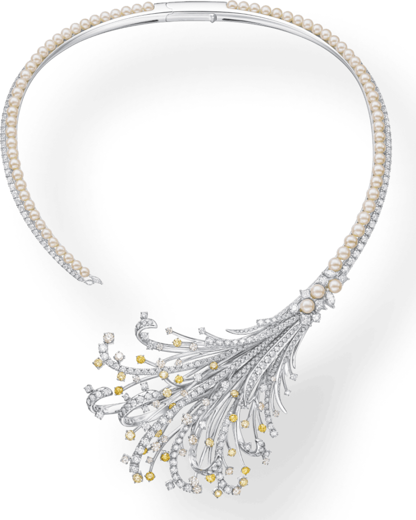 Tasaki
Ritz Paris High Jewelry Collection
Lumineux Necklace
White gold, colored diamonds, pearls