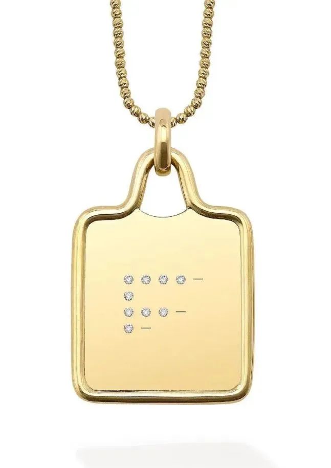 Robinson Pelham Morse Code Diamond Pendant