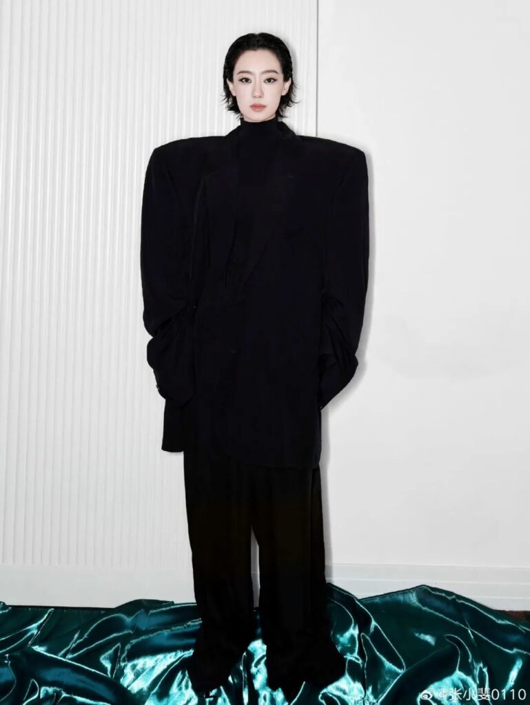 Zhang Xiaofei wearing Balenciaga at the brand's Spring/Summer 2025 Shanghai show