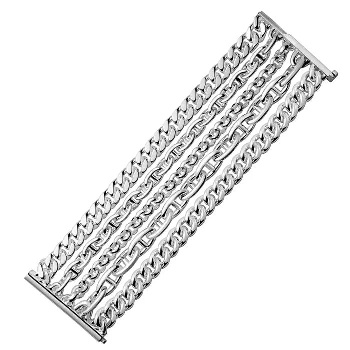 Hermès
Chaîne D'ancre Multichaînes
Silver Multi-layer Bracelet