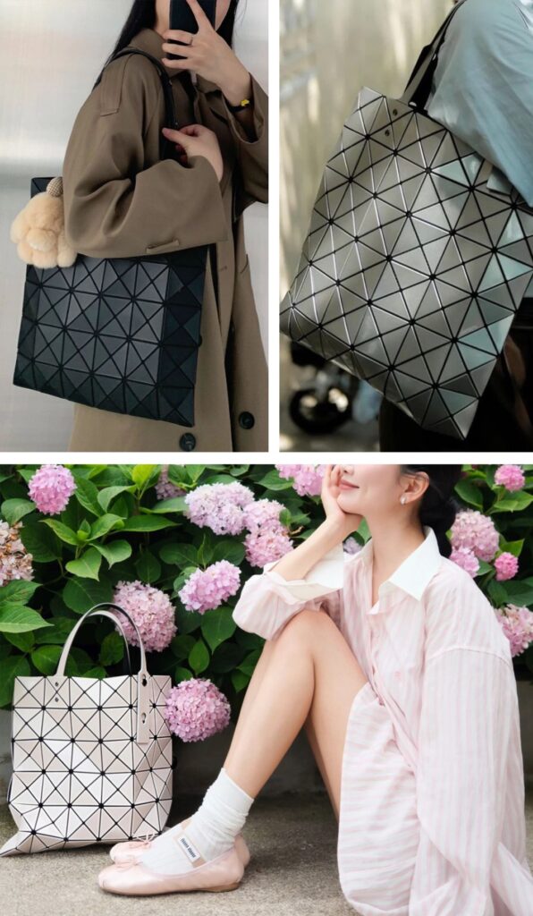 Miyake Six-grid tote bag