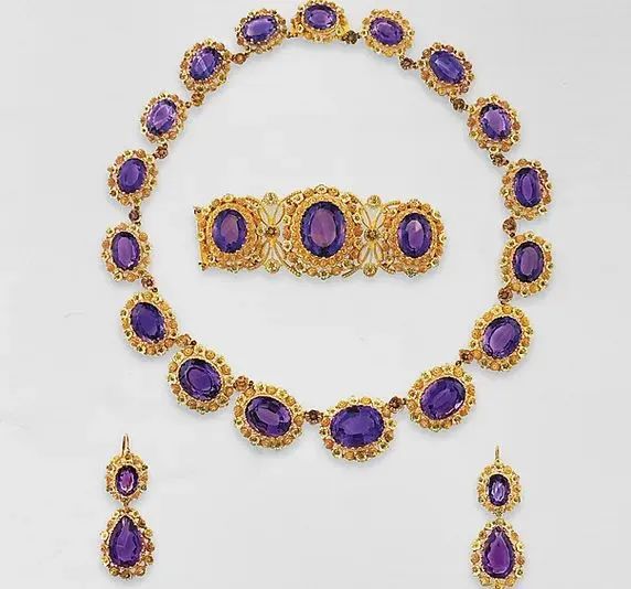 Amethyst parure, 1825-1830