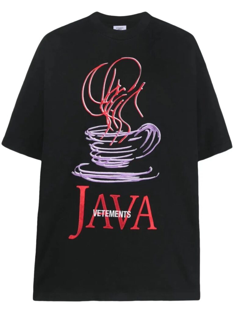 Vetements Java pattern printed T-shirt