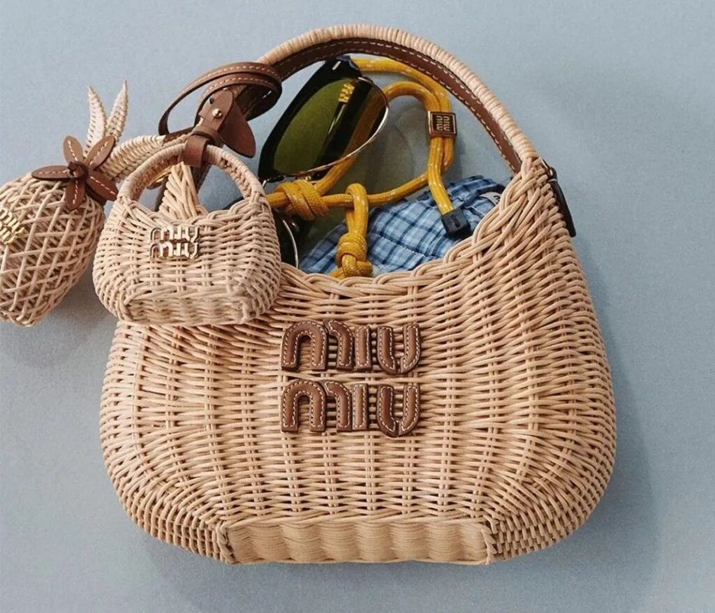 Straw Bags Miu Miu