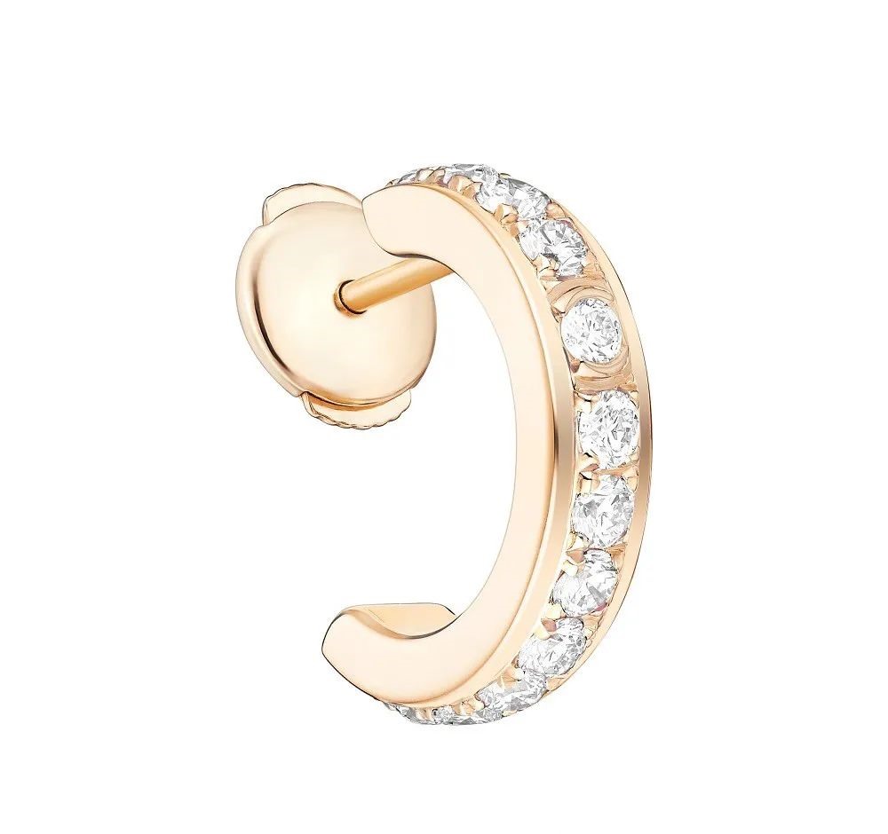 Possession Rose Gold Earrings, by Piaget
Set with 13 round brilliant-cut diamonds totaling 0.15ct.