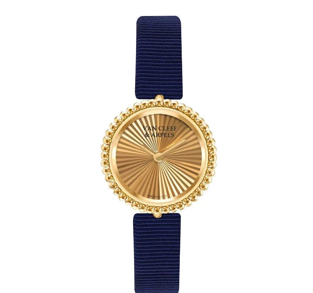 Perlée yellow gold watch, by Van Cleef & Arpels