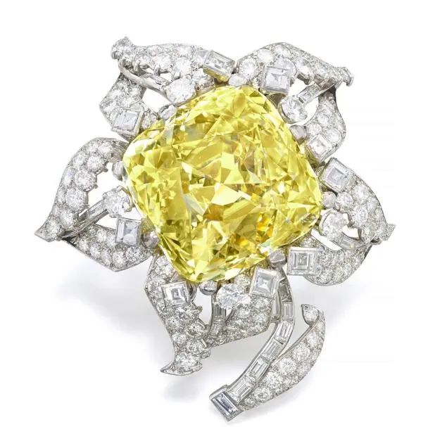 The Allnatt yellow diamond, weighing 110 carats