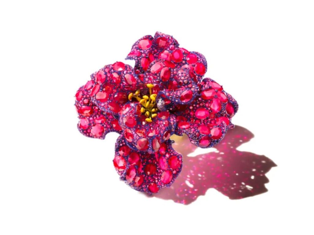 2018 Black Label Masterpiece
Ruby Peony Brooch