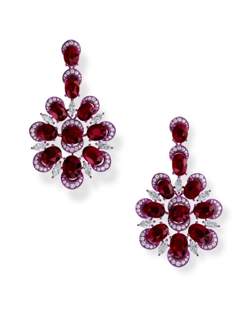 Chopard
Red Carpet High Jewelry Collection Earrings
Set with "Pigeon's Blood" rubies totaling 63.95 carats