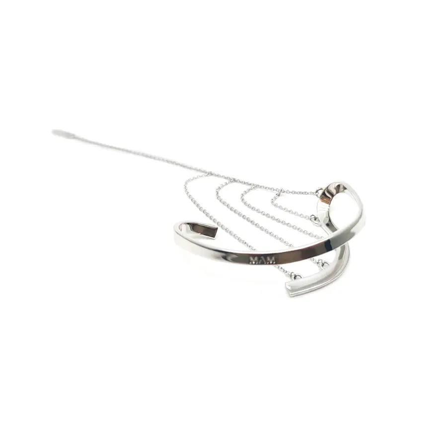 MAM-Drapping-Tassel Ear Cuff (Silver, Right Ear, Single Piece)
Jewelry-grade alloy plated with 925 silver