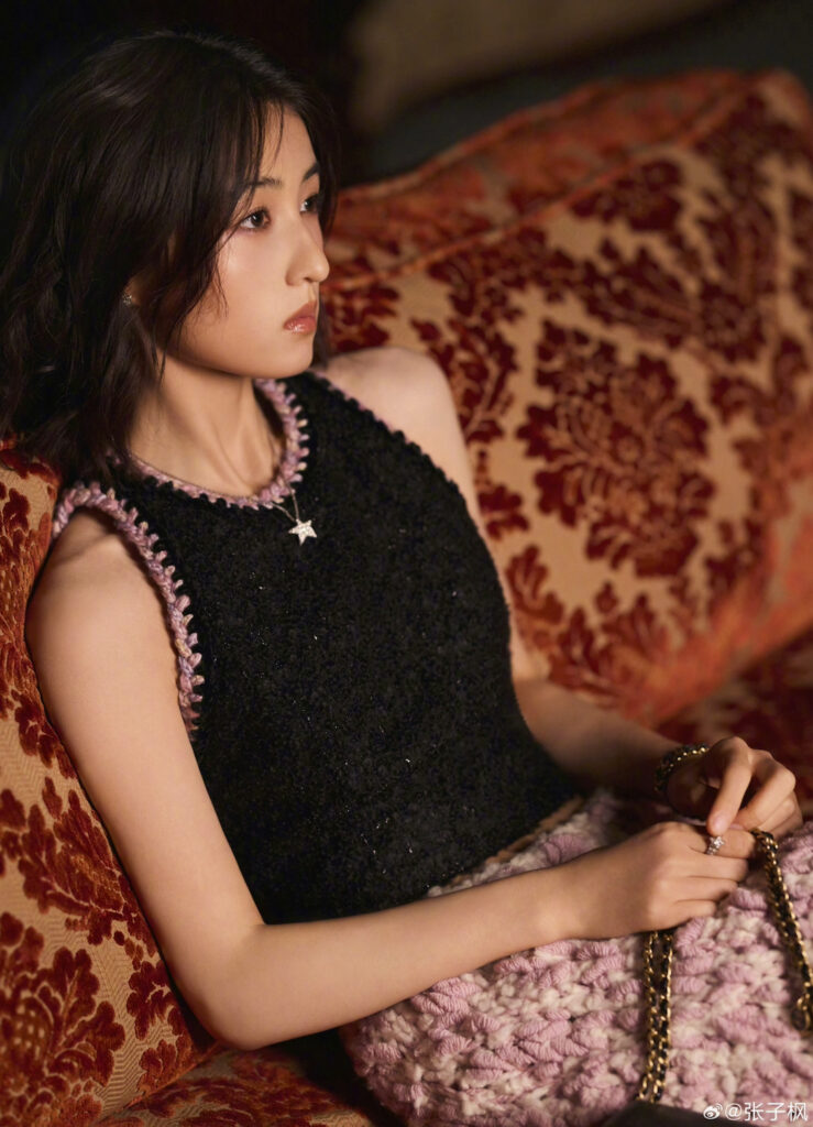 Zhang Zifeng wearing Chanel's Comète collection