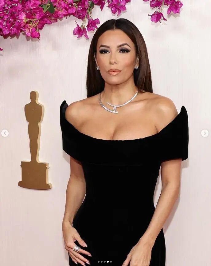 Eva Longoria wearing Carl F. Bucherer high jewelry necklace