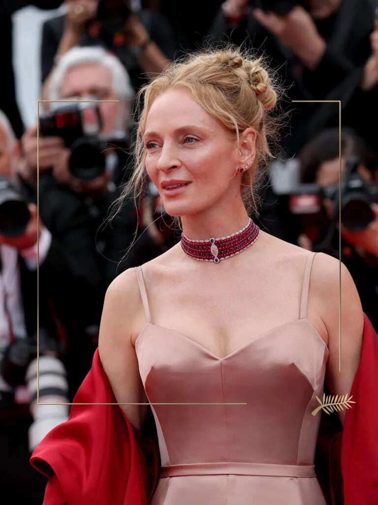 Uma Thurman wearing
Chopard's latest Red Carpet high jewelry series