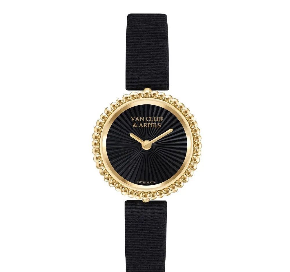 Perlée yellow gold watch, by Van Cleef & Arpels