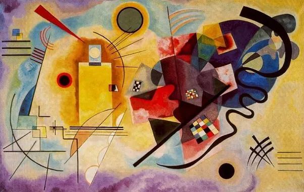 "Yellow-Red-Blue" (Kandinsky, 1925)