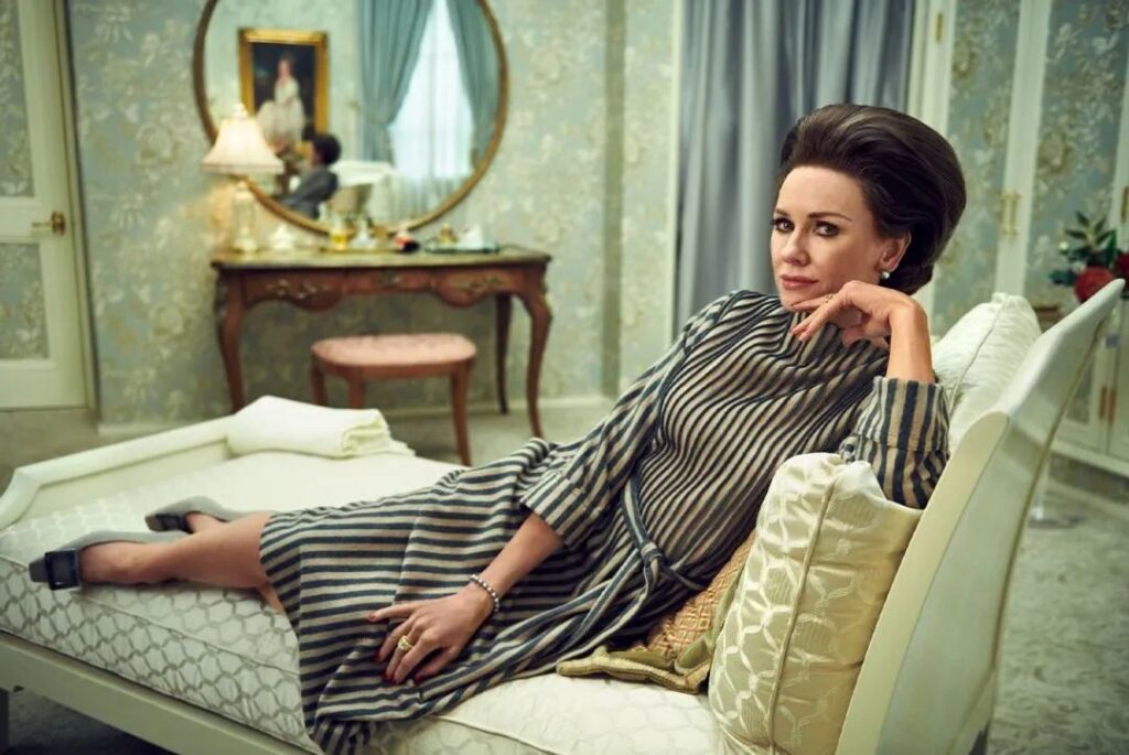 Naomi Watts portraying Babe Paley in "Feud: Season 2"