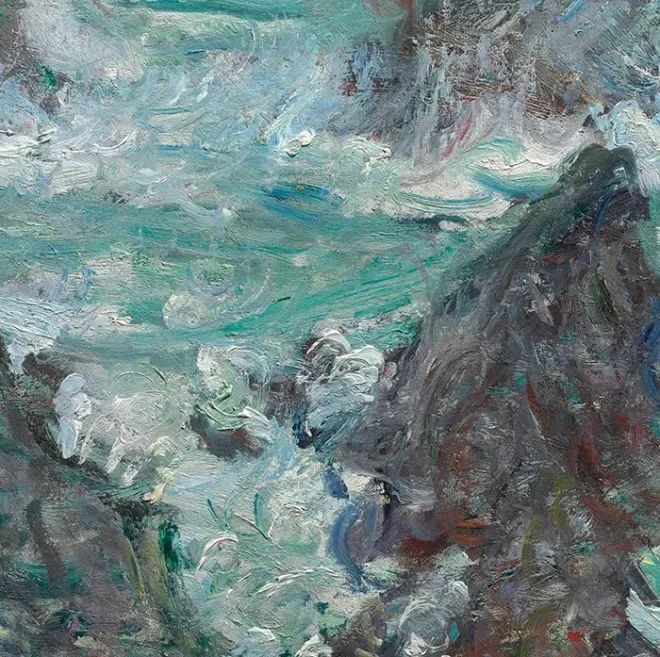 Monet's "Storm on the Coast of Belle-Île"