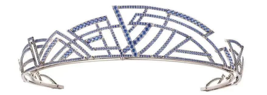 Chaumet Paris Architectures high jewelry collection
Floating Landscapes chapter diamond and sapphire tiara