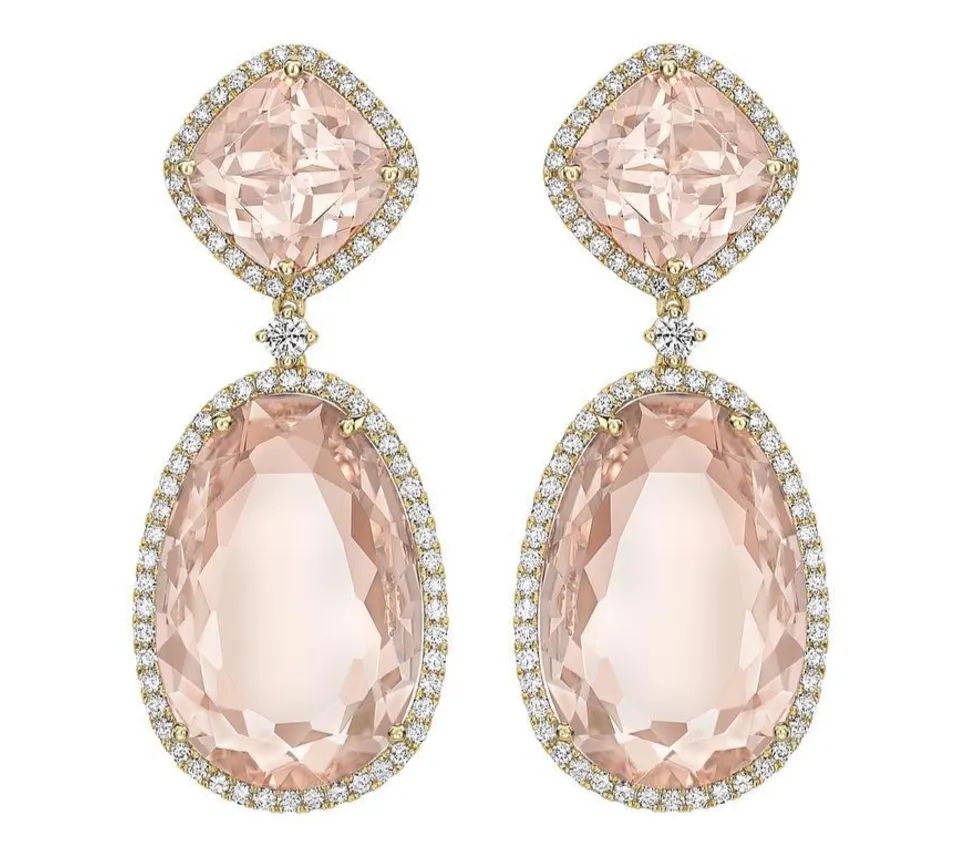 The Duchess of Cambridge has worn Kiki McDonough morganite and diamond earrings on multiple public appearances