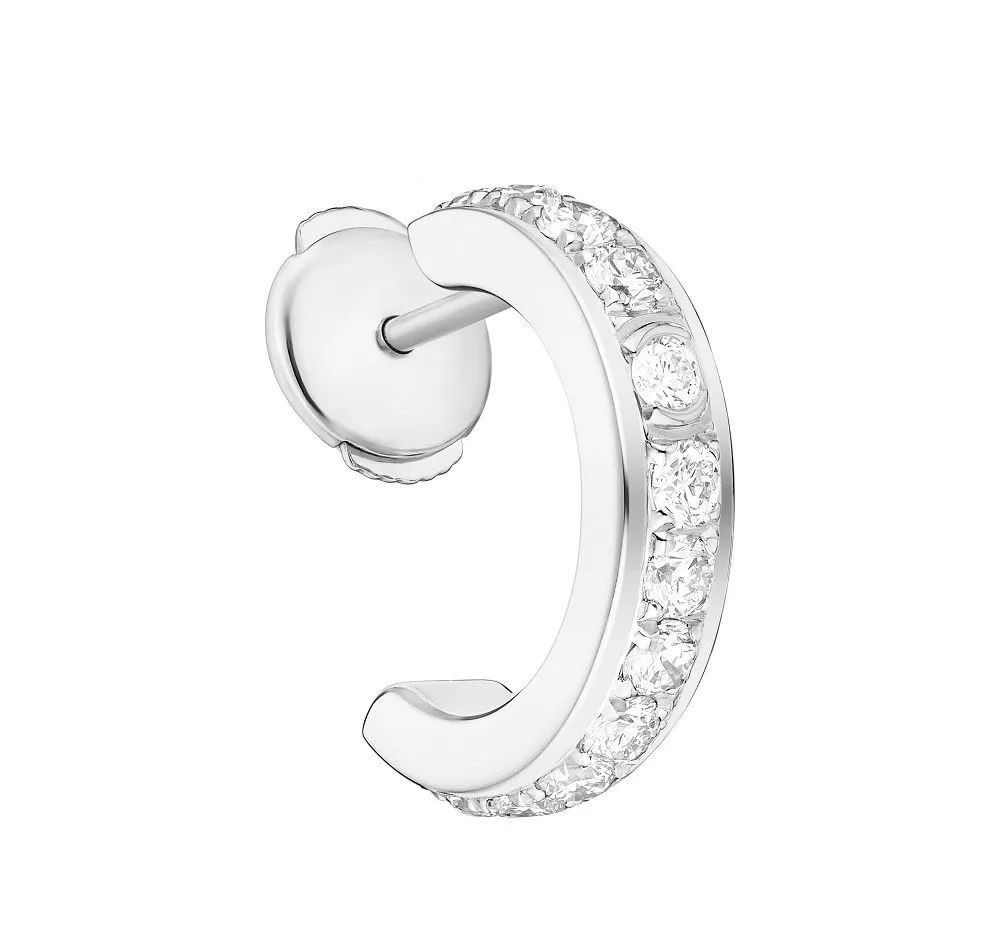 Possession White Gold Earrings, by Piaget
Set with 13 round brilliant-cut diamonds totaling 0.15ct.