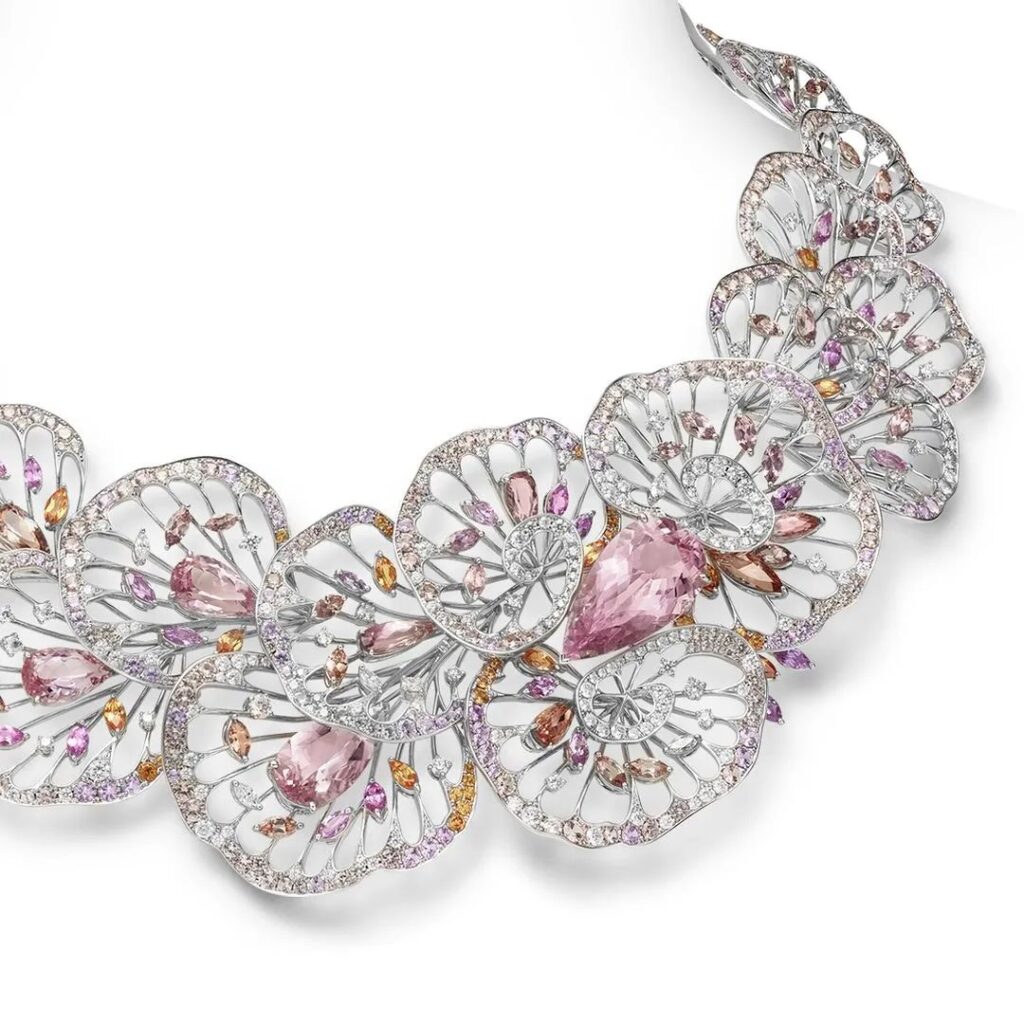 Mikimoto
Praise to the Sea high jewelry series necklace
Morganite, topaz, garnet, colored sapphires, diamonds